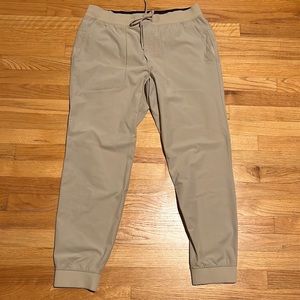 Lululemon Mens ABC warpstreme jogger, tan, XL